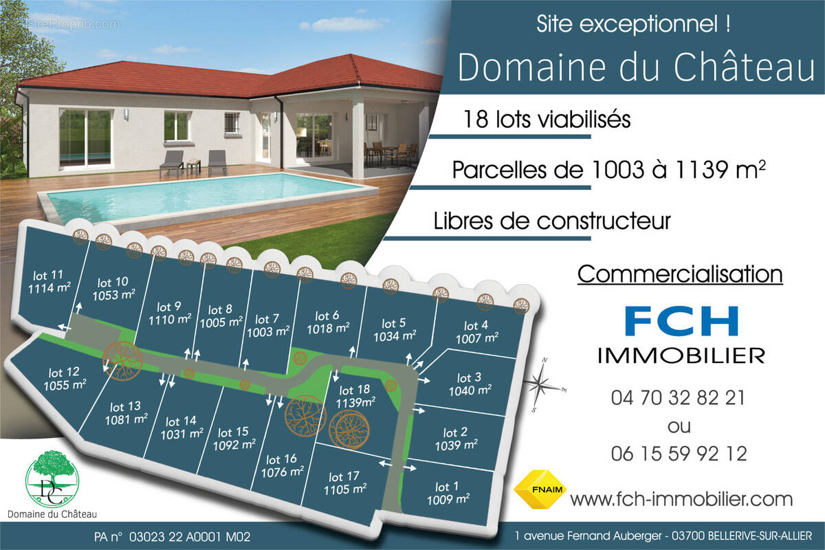 Terrain à BELLERIVE-SUR-ALLIER