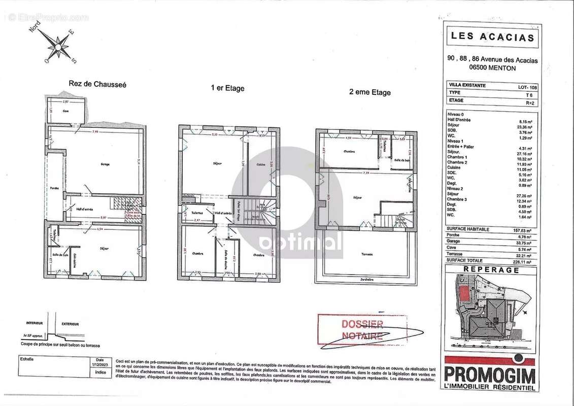 Appartement à MENTON