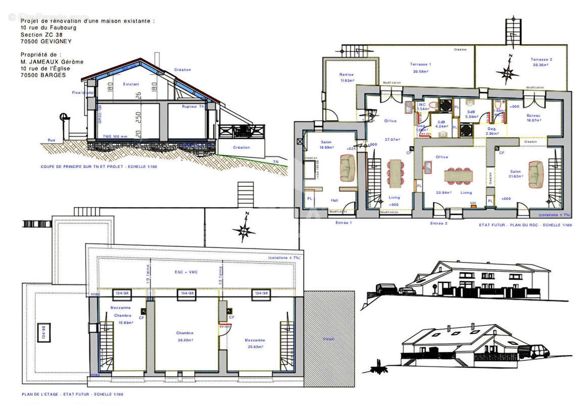 Maison à GEVIGNEY-ET-MERCEY