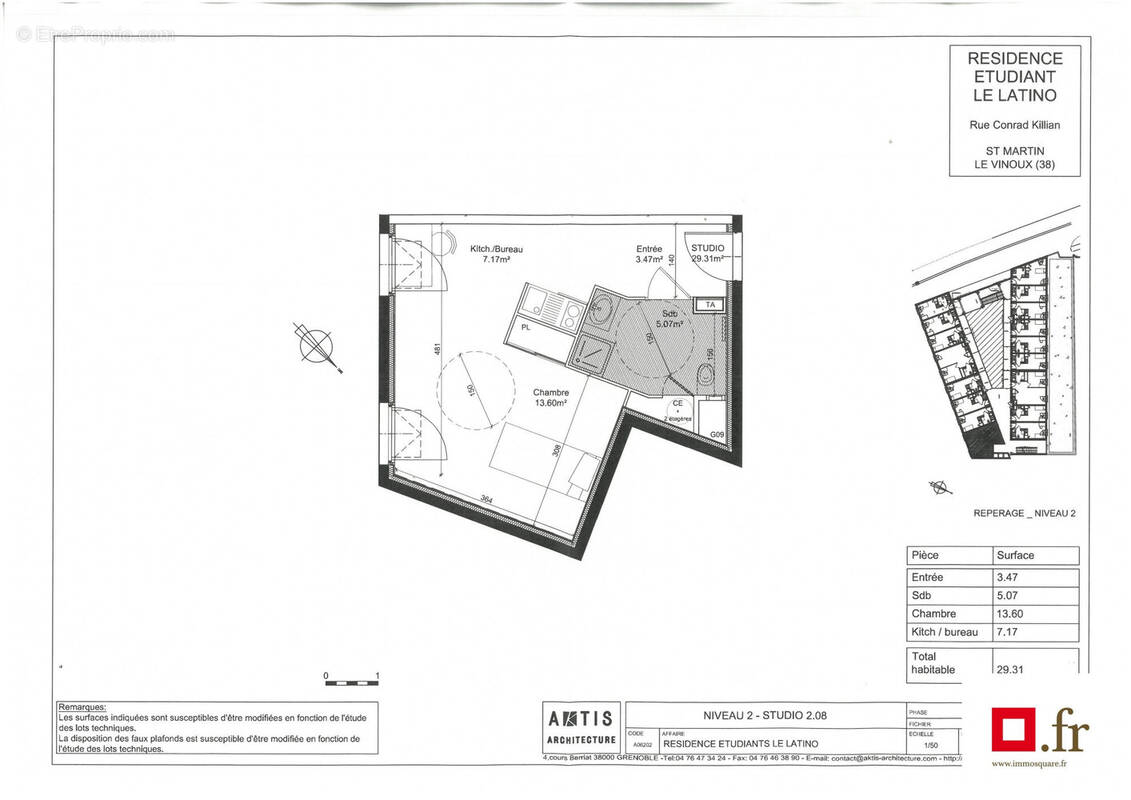 Appartement à SAINT-MARTIN-LE-VINOUX