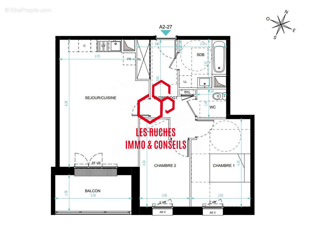 Appartement à MAGNY-LE-HONGRE