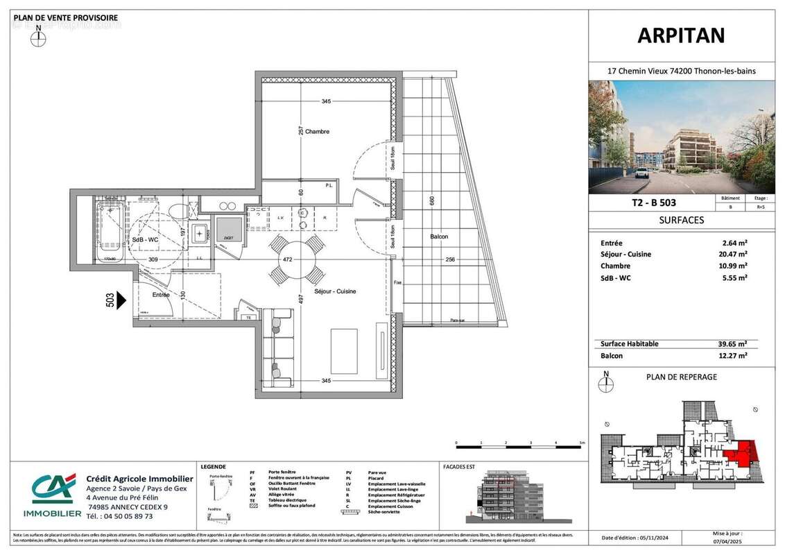 Appartement à THONON-LES-BAINS
