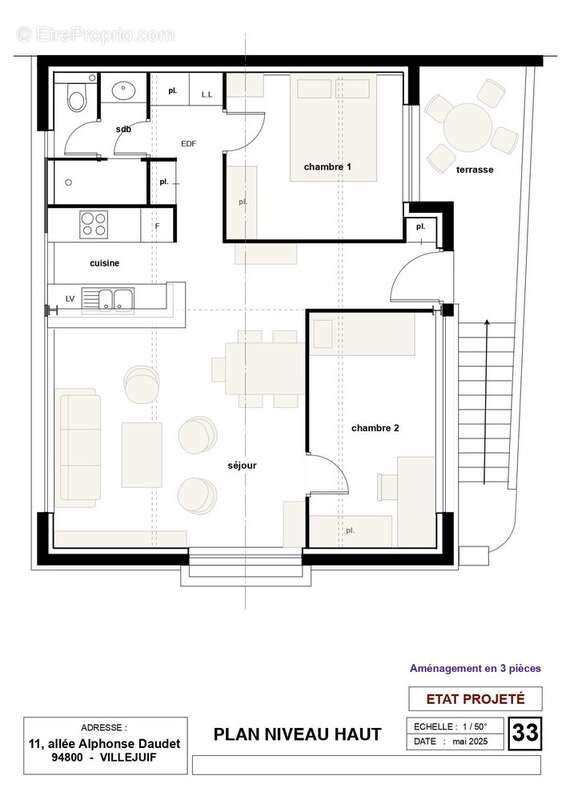 Appartement à VILLEJUIF