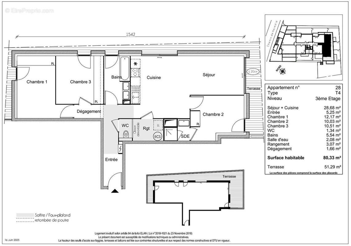 Appartement à TOULOUSE