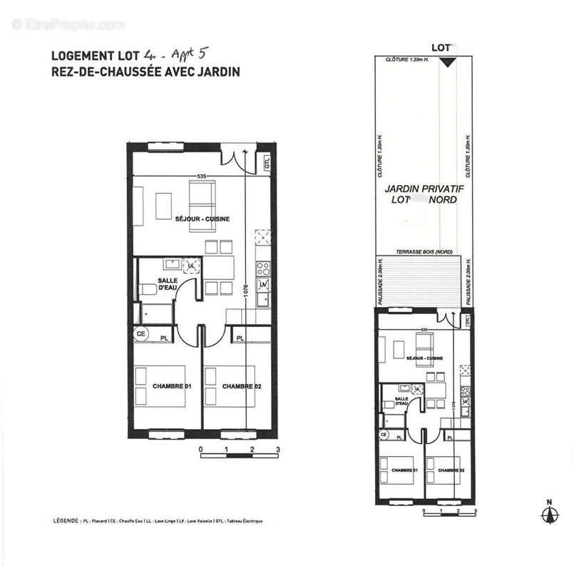 Appartement à VENDAYS-MONTALIVET