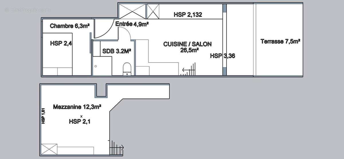 Plan - Appartement à SETE