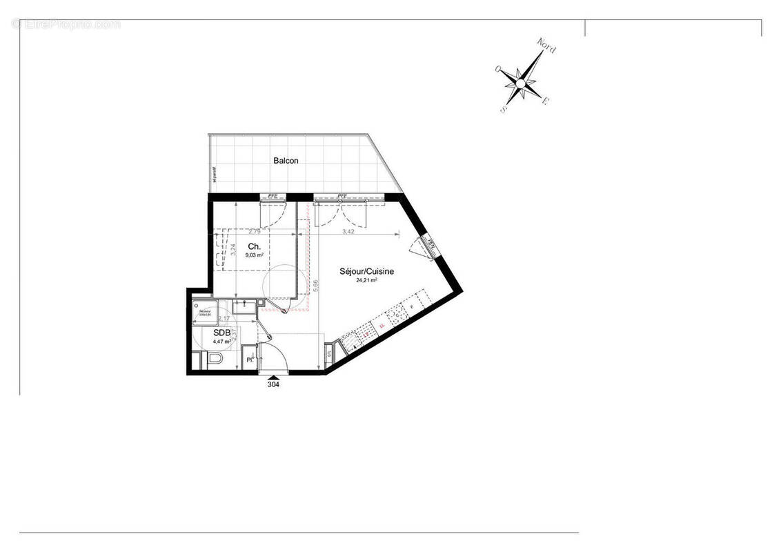 Appartement à SAINT-LAURENT-DU-VAR