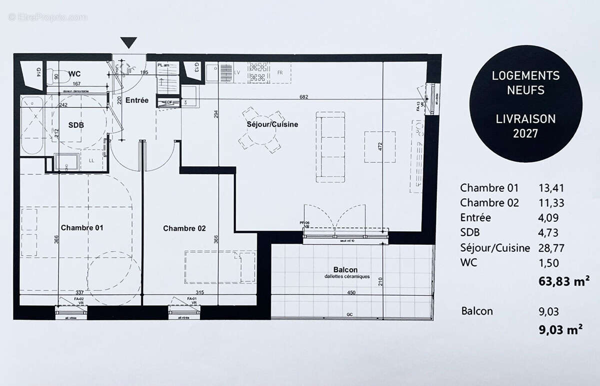Appartement à BOURGOIN-JALLIEU