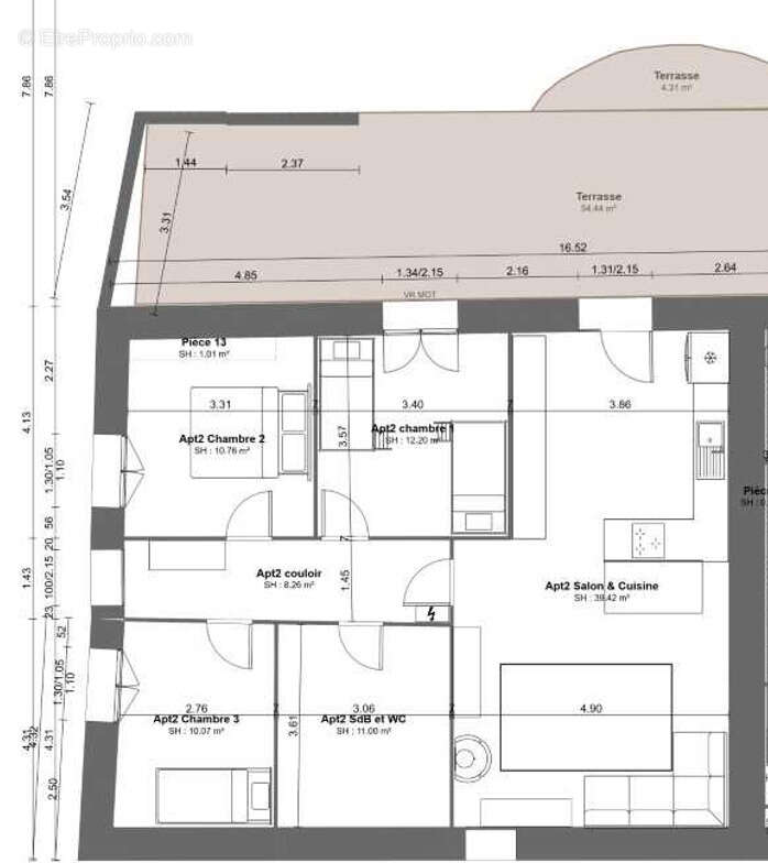 Appartement à GIGEAN