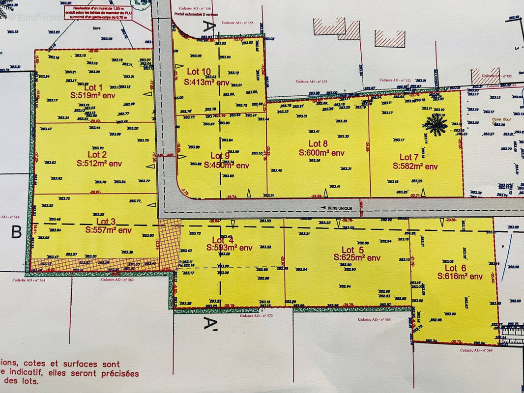 Terrain à LE COTEAU