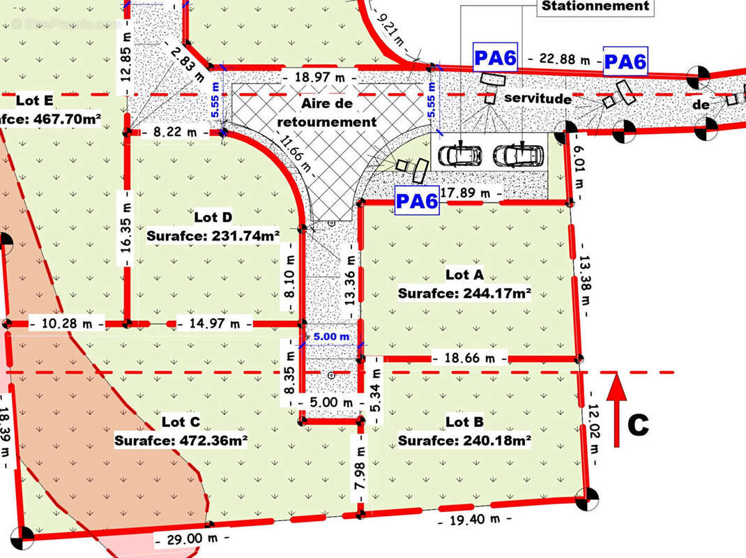 Terrain à SAINTE-MARIE