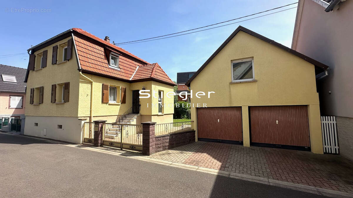 Façade principale - Maison à ILLKIRCH-GRAFFENSTADEN