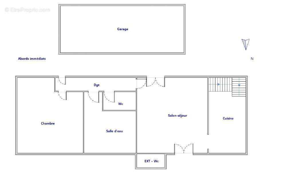 Plan rez-de-chaussée - Maison à NOIRMOUTIER-EN-L&#039;ILE