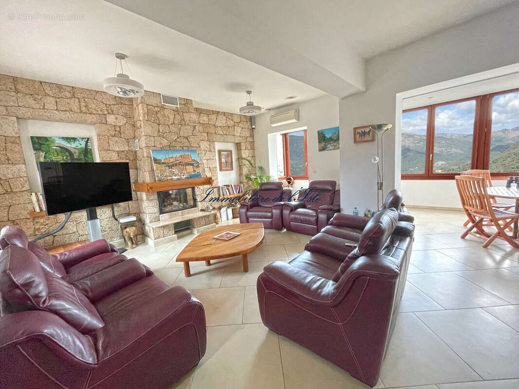 RDC - séjour - Maison à SAINTE-LUCIE-DE-TALLANO