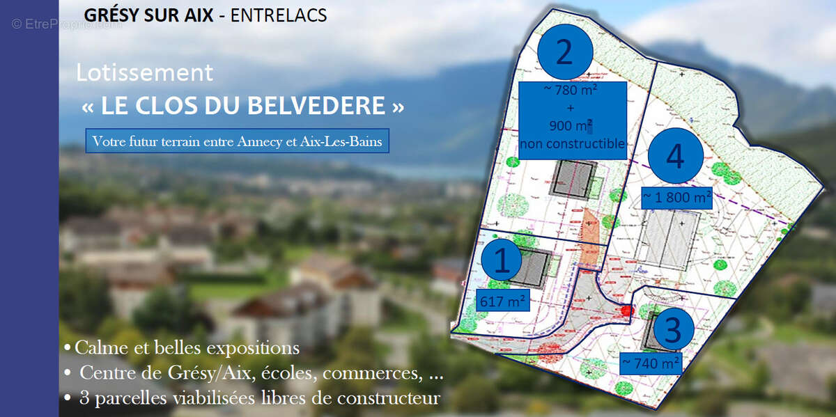 Terrain à GRESY-SUR-AIX