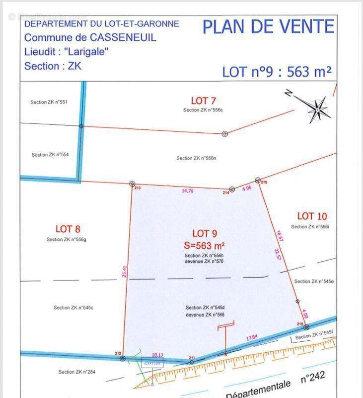 Terrain à CASSENEUIL