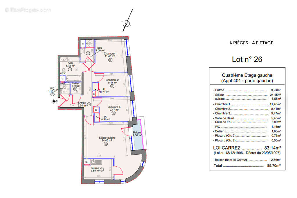 Appartement à ASNIERES-SUR-SEINE