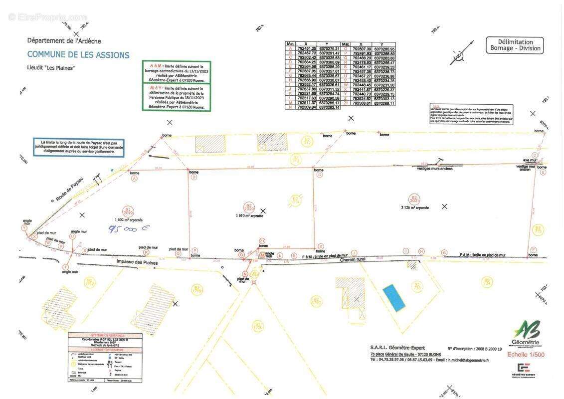 Terrain à LES ASSIONS