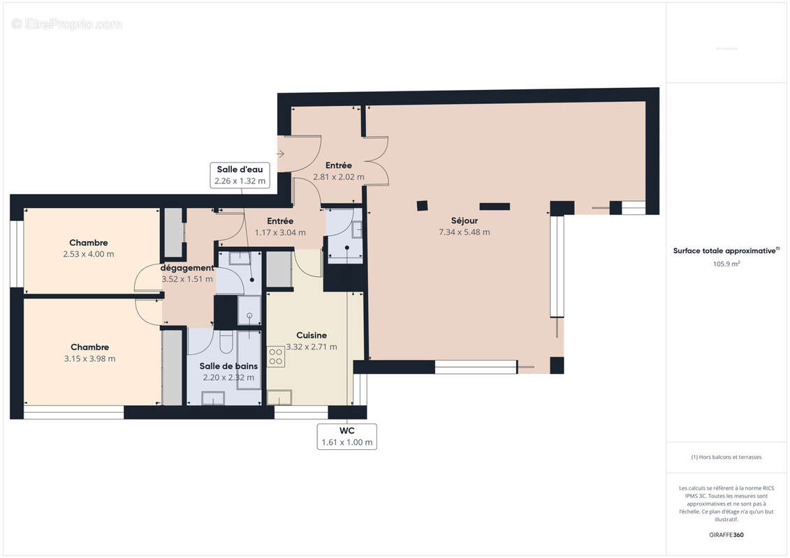 Appartement à LEVALLOIS-PERRET