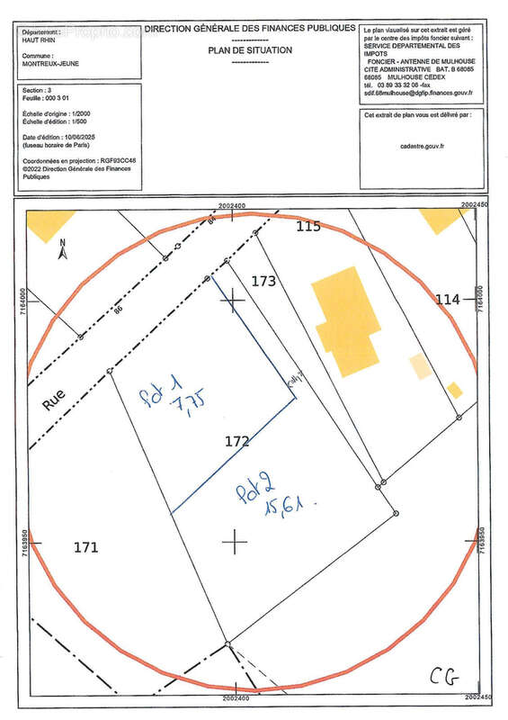 Terrain à MONTREUX-JEUNE