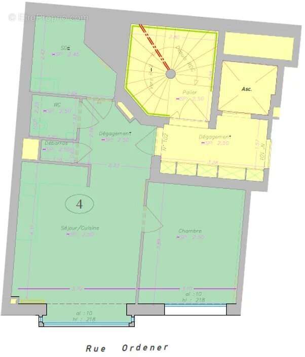 Appartement à PARIS-18E