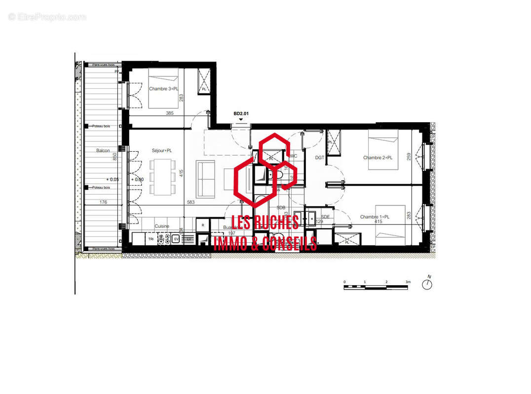 Appartement à BUSSY-SAINT-GEORGES