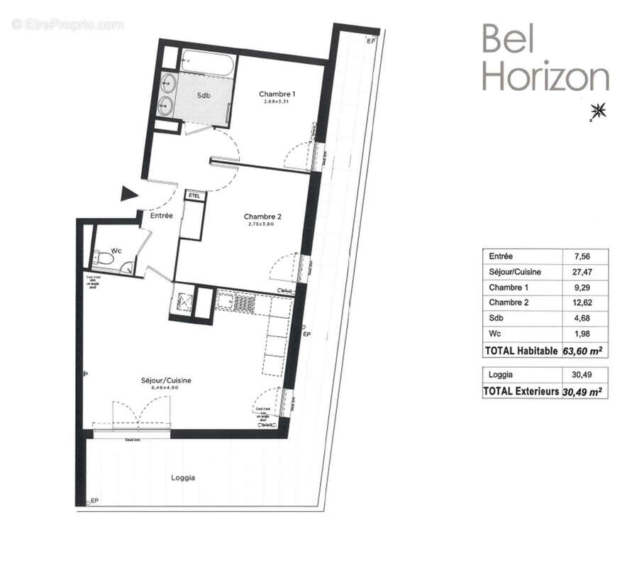 Appartement à MARSEILLE-8E