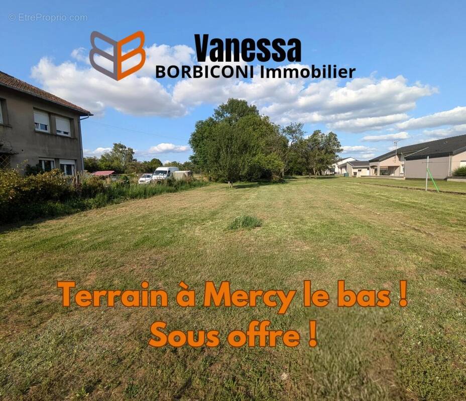 Terrain à MERCY-LE-BAS