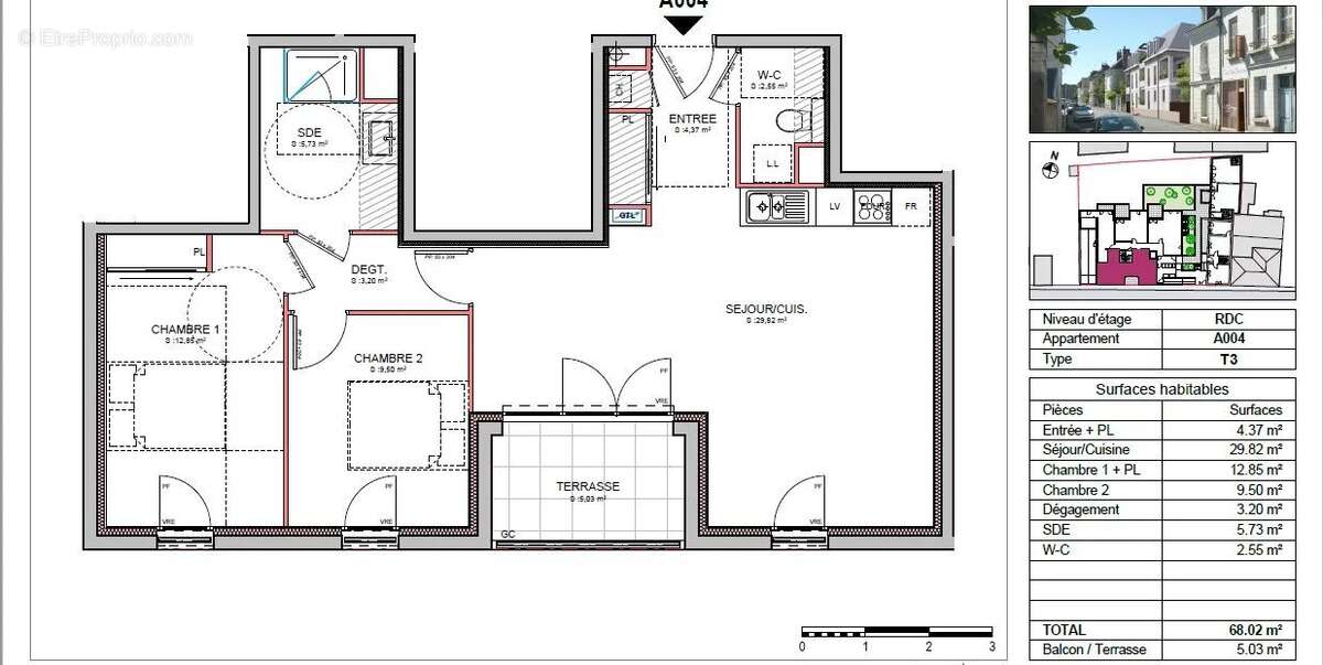 Appartement à SAINT-AVERTIN