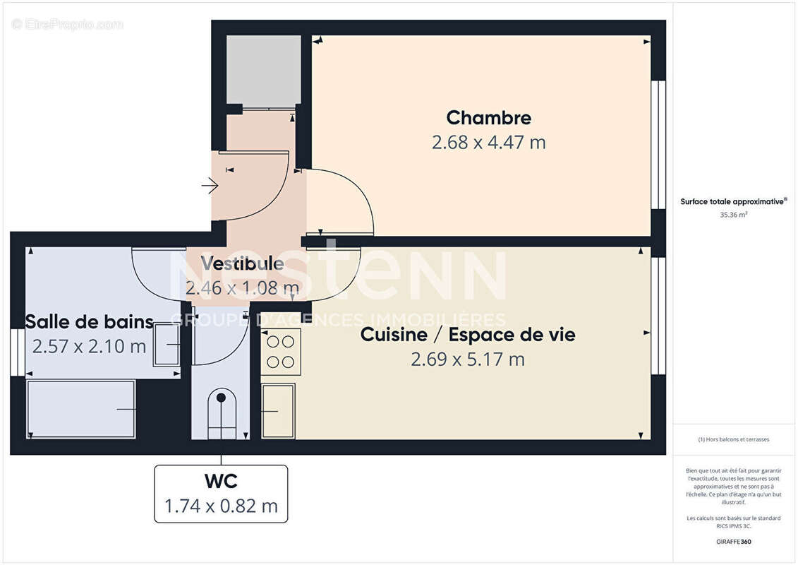 Appartement à PARIS-19E