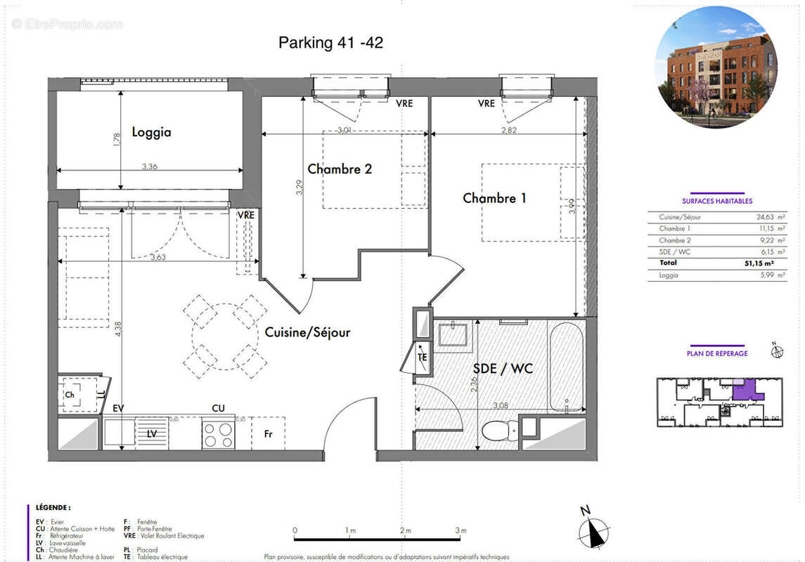 Appartement à TOULOUSE