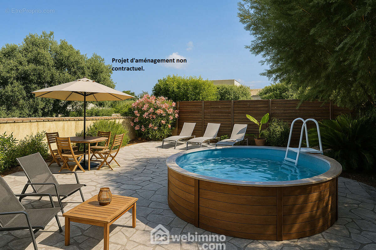 Un projet extérieur qui conjugue confort, détente et convivialité. - Maison à SAINTE-MAXIME