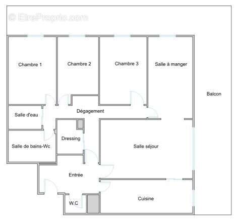 Appartement à PARIS-13E