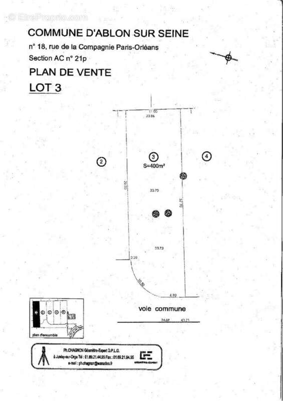 Terrain à ABLON-SUR-SEINE