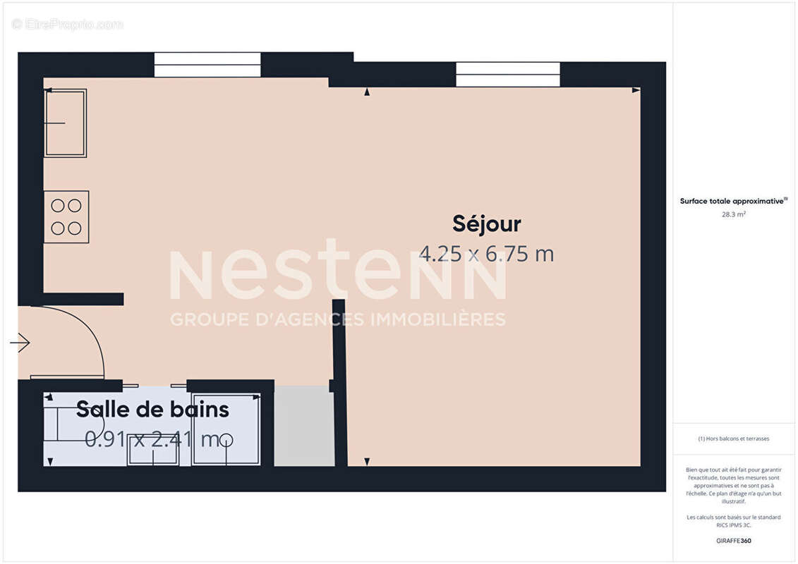 Appartement à PARIS-18E