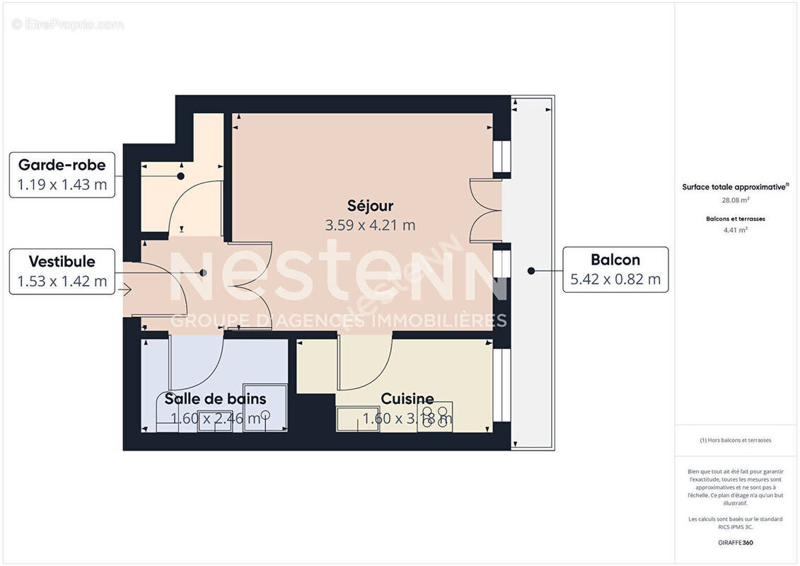 Appartement à PARIS-19E