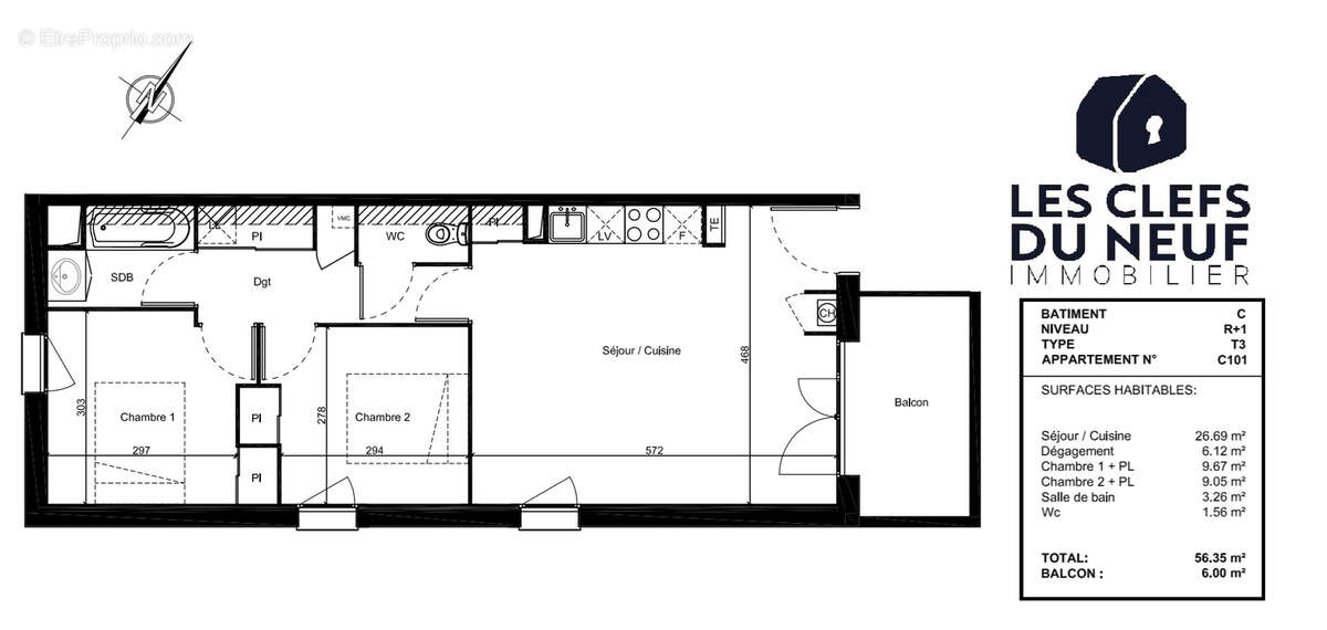 Appartement à TOULOUSE