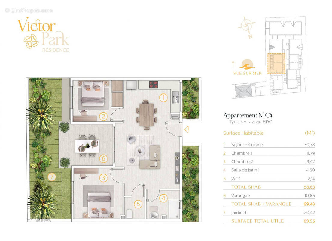 Appartement à SAINT-PIERRE