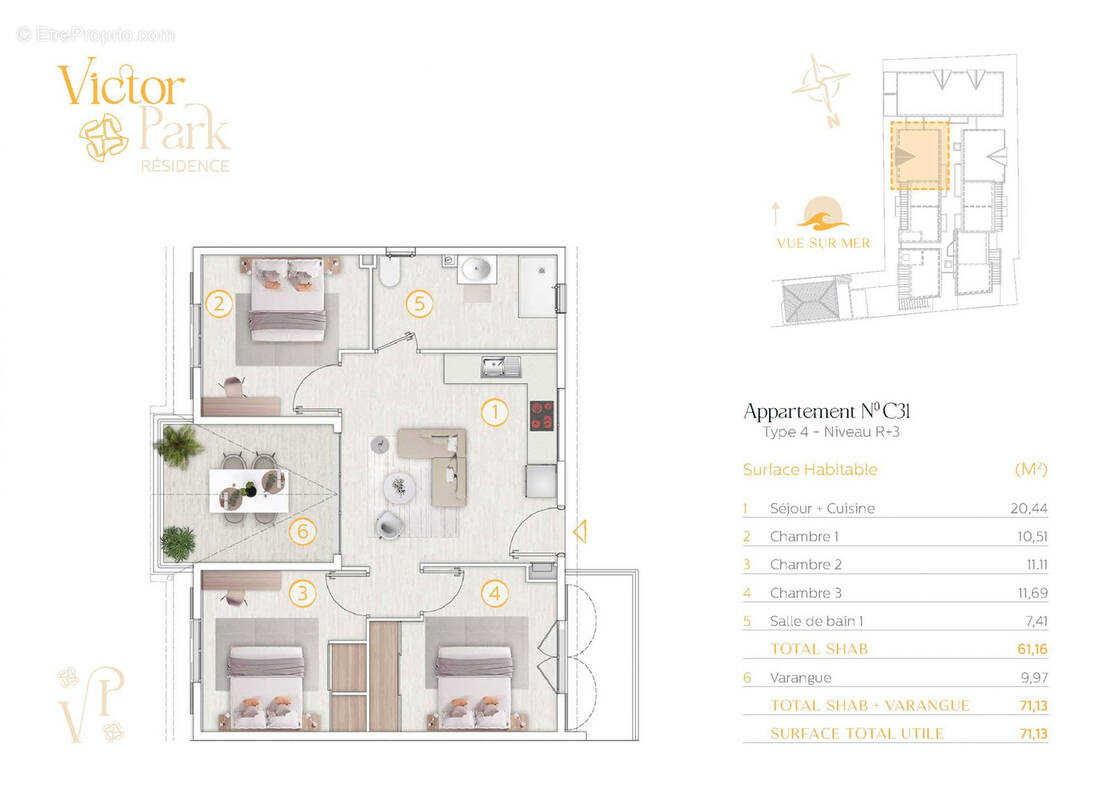 Appartement à SAINT-PIERRE