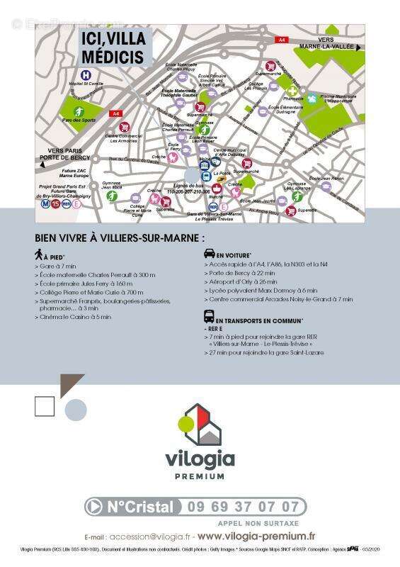 Appartement à VILLIERS-SUR-MARNE