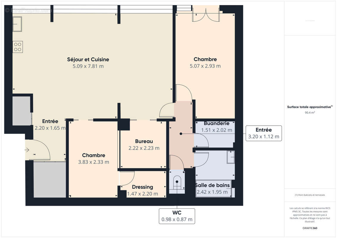 Appartement à SAINT-CLOUD
