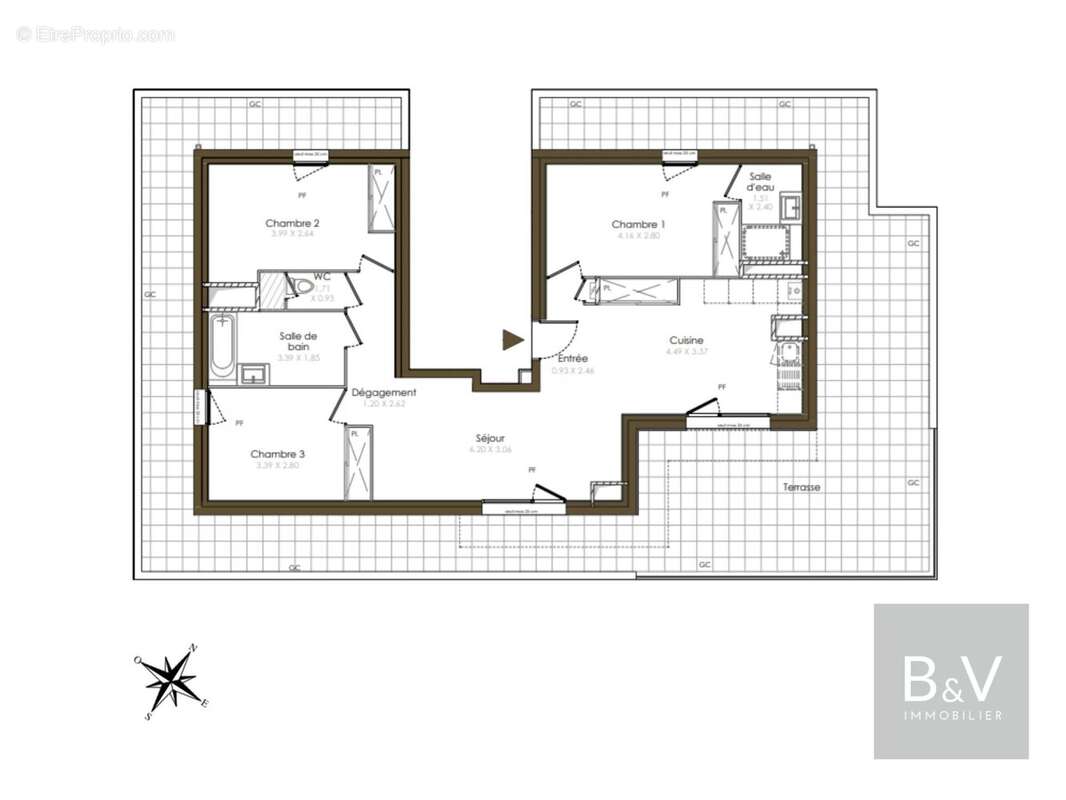 Appartement à ETREMBIERES