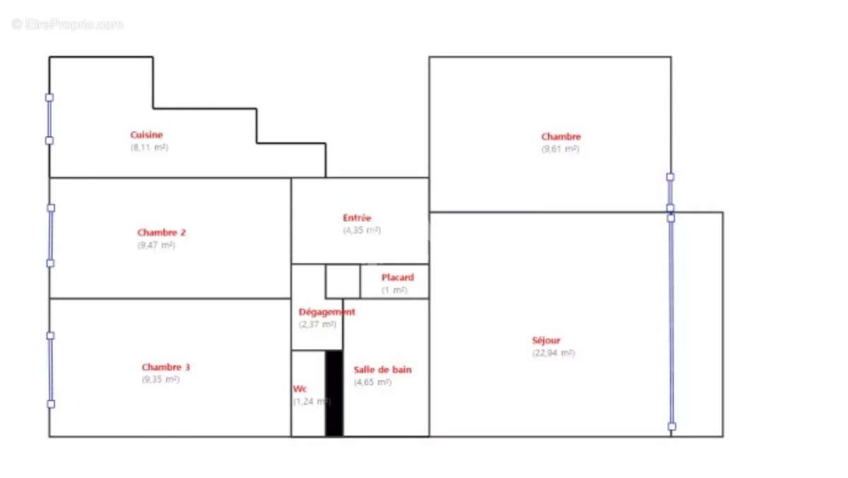 Appartement à PARIS-20E