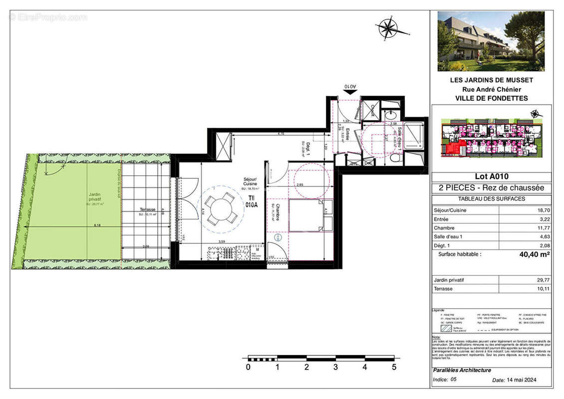 Appartement à FONDETTES