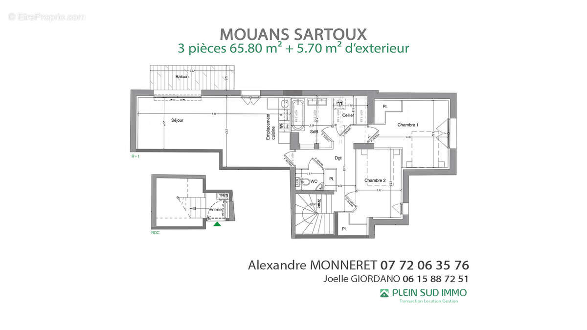 Appartement à MOUANS-SARTOUX
