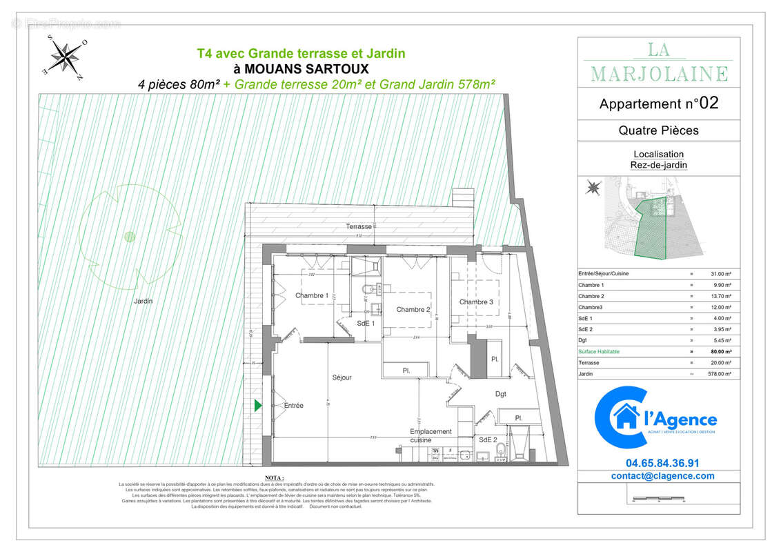 Appartement à MOUANS-SARTOUX