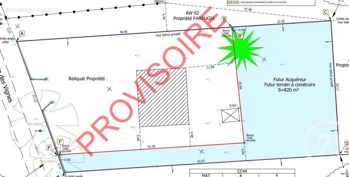 Terrain à SAINT-ETIENNE-DE-TULMONT