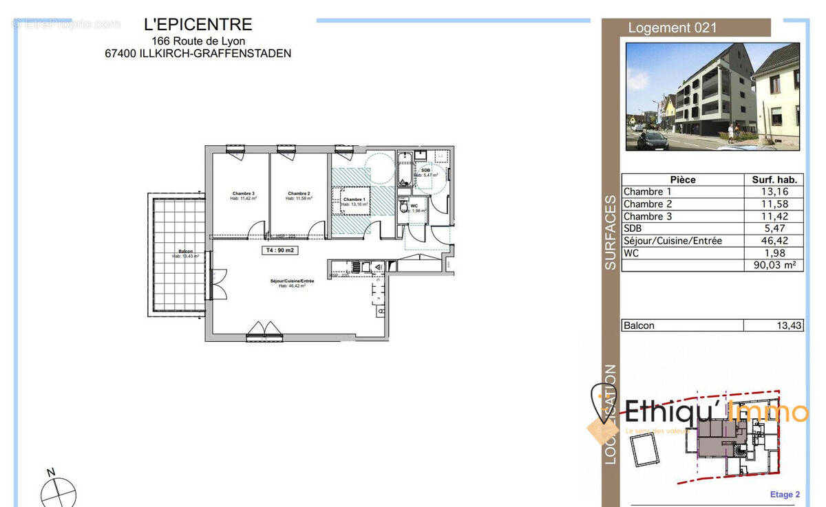 Appartement à ILLKIRCH-GRAFFENSTADEN