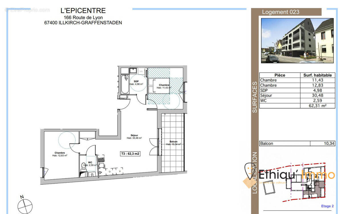 Appartement à ILLKIRCH-GRAFFENSTADEN