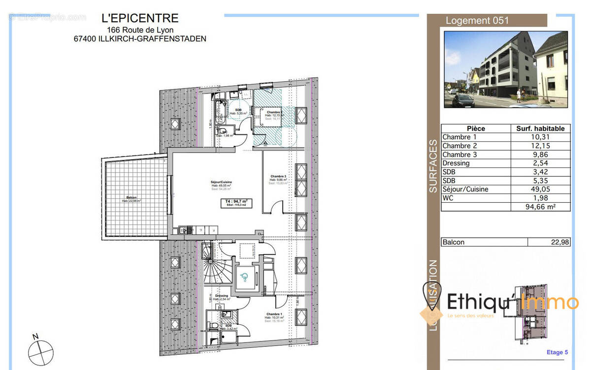 Appartement à ILLKIRCH-GRAFFENSTADEN